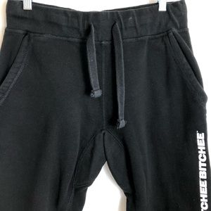Fanjoy Bitchee black sweatpants